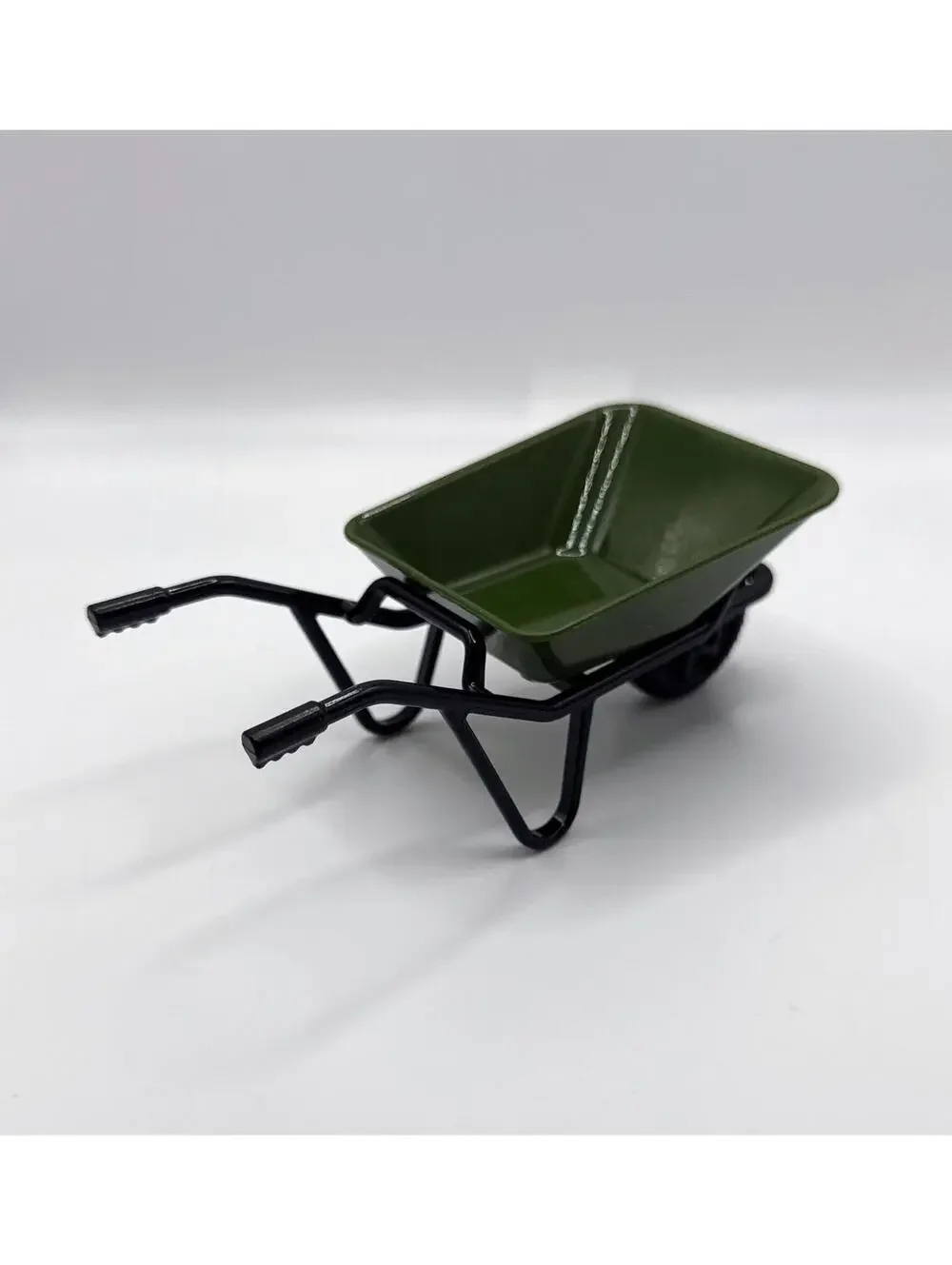 1:12 Scale Miniature Wheelbarrow Dollhouse Accessory, Garden Tool for Doll